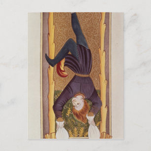 Hanged Man, tarotkort, Fransk Vykort