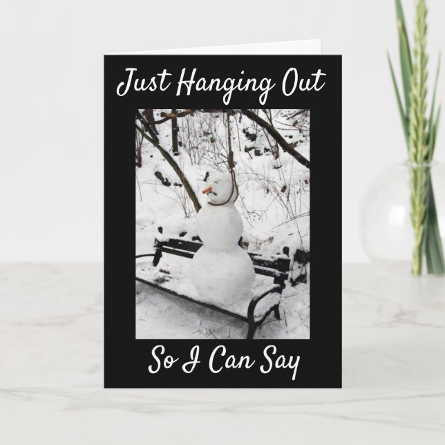 **HÄNGER KVAR FÖR ATT SÄGA** GRATTIS PÅ FÖDELSEDAG KORT (Framsida)