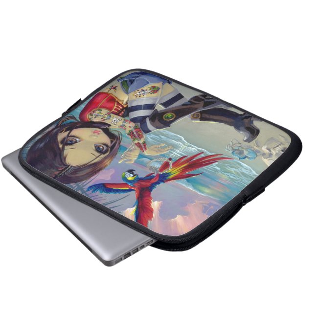 "Hänger lös BootstrapBetsy" elektronik Laptop Sleeve (Framre botten)