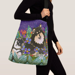 Hänger lös den finlandssvenska Lapphund Axelväska
