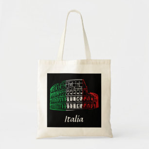 Hänger lös den italienska flagga för den Rome Tygkasse