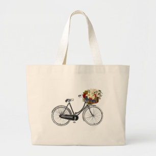 Hänger lös den nätt totot för cykelcykelblomma jumbo tygkasse