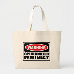 Hänger lös den OPINIONATED FEMINISTEN för varni Jumbo Tygkasse