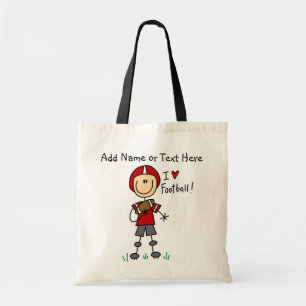 Hänger lös den röda fotbollsspelare för den tygkasse