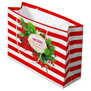 Hänger lös den röda randiga gåvan för jul - s
