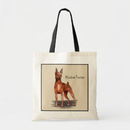 Hänger lös den röda) totot för miniatyrPinscher ( Tygkasse