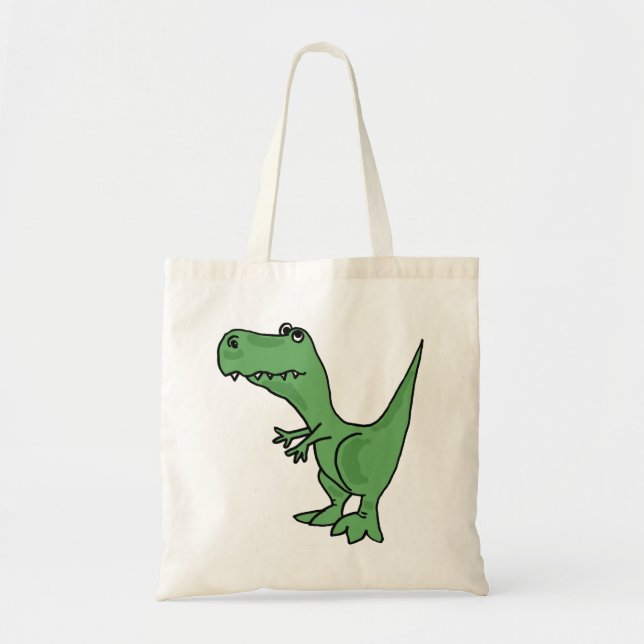 Hänger lös den roliga T-rex totot för CO Tygkasse (Framsidan)