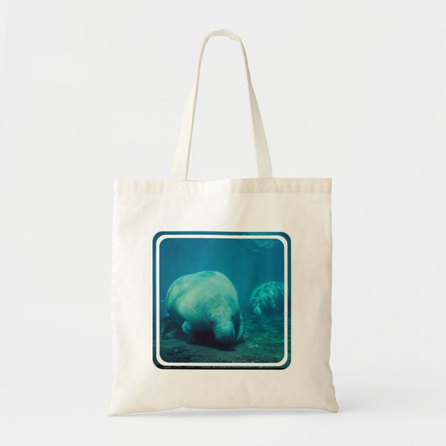 Hänger lös den små totot för Manateefoto Tygkasse (Framsidan)