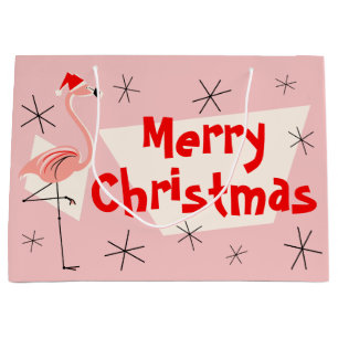 Hänger lös den stora gåvan FlamingoSanta för rosa