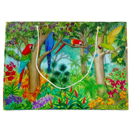 Hänger lös den tropiska djungelgåvan för macawen