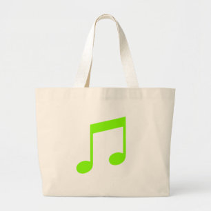Hänger lös grön musik för limefrukt jumbo tygkasse