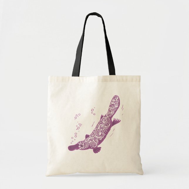 Hänger lös mauve dagligt för näbbdjur tygkasse (Framsidan)