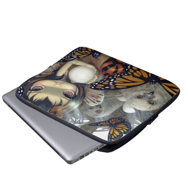 "Hänger lös Owlyn elektronik i för bygga bo" Laptop Sleeve (Framre botten)