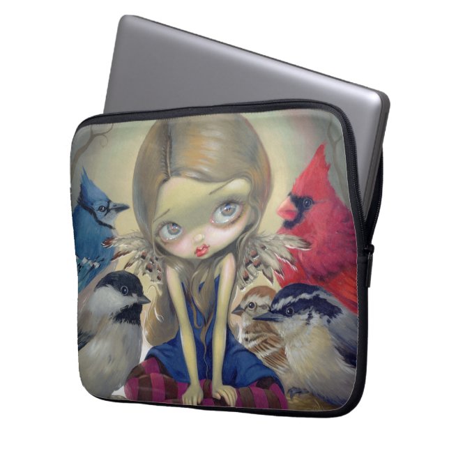 "Hänger lös trädgårdfågel" elektronik Laptop Fodral (Framsidan Vänster)