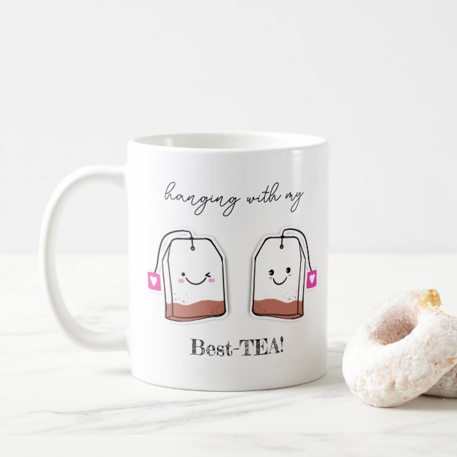 Hänger med min bästa TE-födelsedagspresent Kaffemugg (Med munk)