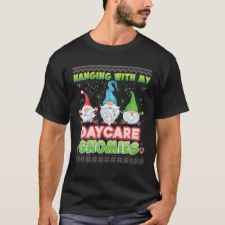 Hänger med mina dagisgnomvänner ful jultröja Chris T Shirt