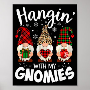 Hänger med mina gnomi-leopardkvinnor julgnom poster