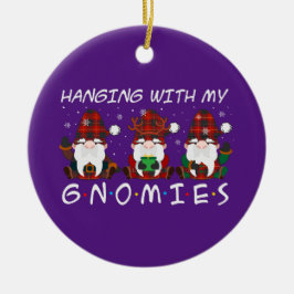 hänger med mina gnomies christmas julgransprydnad keramik