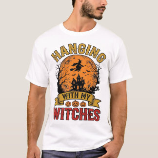 Hänger Med Mina Häxor Halloween Vintage T-Shirt De