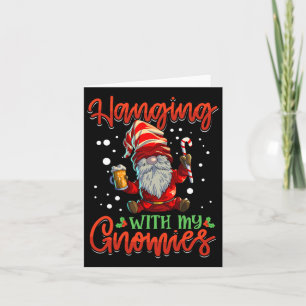 Hänger Med Mina Tomtar Damernas Tre Jul Tomte Kort