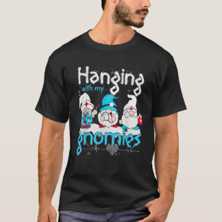 Hänger med mina Tomtar Retro Tomtar Jul För T Shirt