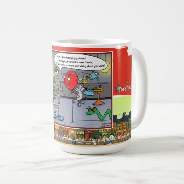Hänger på varje ord | Absurd situationsklassiker Kaffemugg (Framsida höger)
