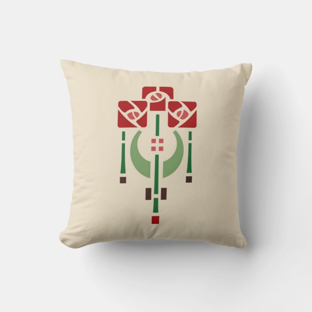 Hängeron stencilerar kudde (Framsida)