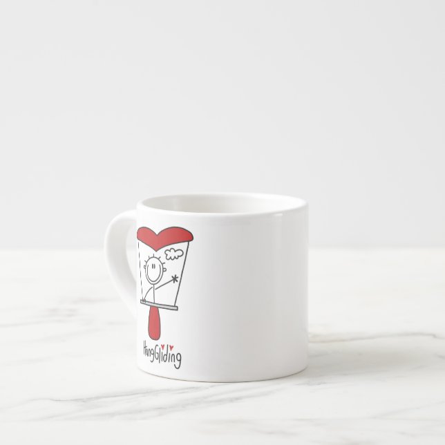 Hängglidning Stavfigur Espressomugg (Framsida vänster)