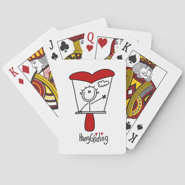 Hängglidning Stavfigur Spel Kort (Baksidan)