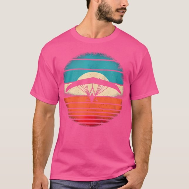 Hangglidning vid solnedgång t shirt (Framsida)