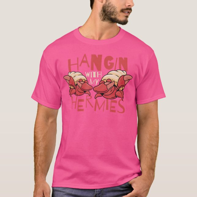 Hangin med Hermies Hermit Crab T Shirt (Framsida)