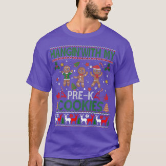 Hangin med min förkroppsliga kakor, god julsötare t shirt