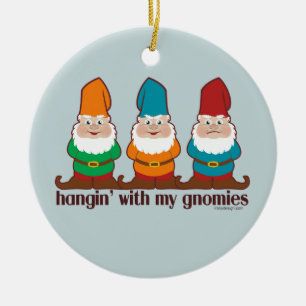 Hangin med min Gnomies Julgransprydnad Keramik