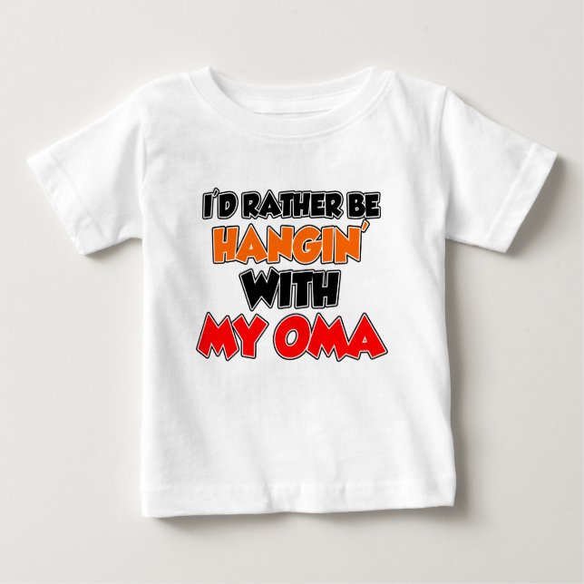 Hangin med min Oma T-shirt (Framsida)
