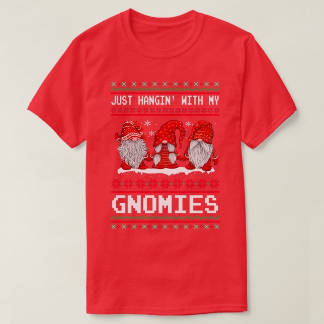 Hangin med mina Gnomies (2)  T Shirt (Design framsida)