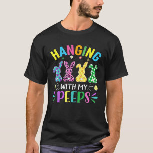 Hangin med mina pepar Cute Bunny Påsk-kanin Ansikt T Shirt