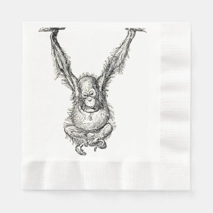 Hanging Around - Young Ape Gorilla Pappersservett