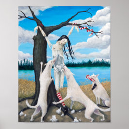 "Hanging" av Christiane Cegavske Poster