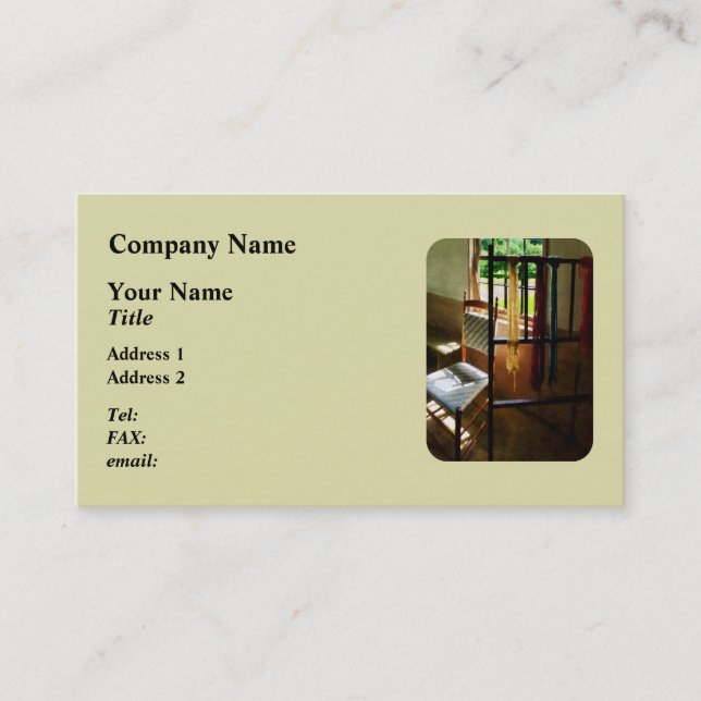 Hanging av garner visitkort (Framsida)