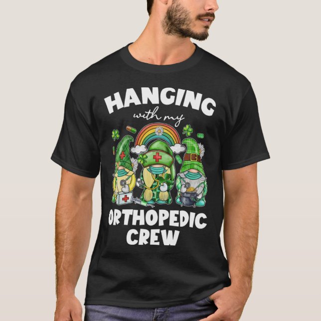Hanging av Orthopedic Crew Lucky Nurse CNA Nurse u T Shirt (Framsida)