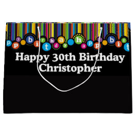 Hanging Dots Birthday Custom Gift Bag