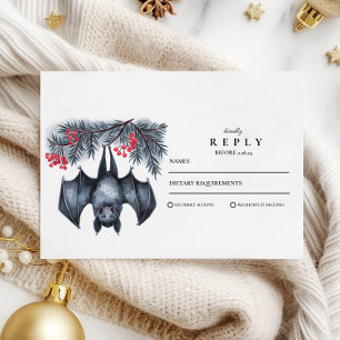 Hanging Fladdermus Gothic Winter Wedding OSA Kort