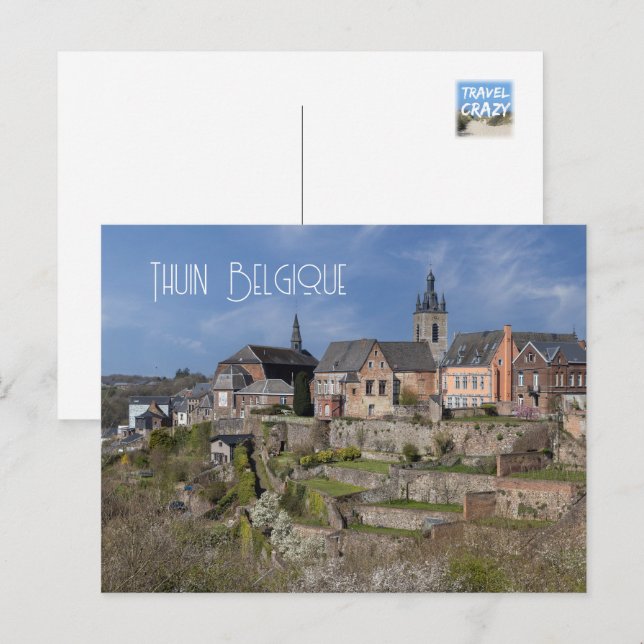 Hanging Gardens of Thuin, Belgien Vykort (Fram/baksida)