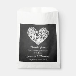 Hanging Heart Träd Chalkboard Bröllop Collection