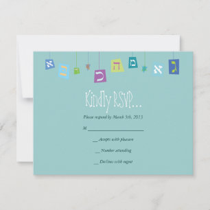 HANGING HEBREW BREV Naming OSA Reply card Kort