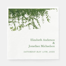 Hanging Ivy Greenery Bröllop Pappersservett