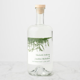 Hanging Ivy Greenery Bröllop Spritflaskor Etikett