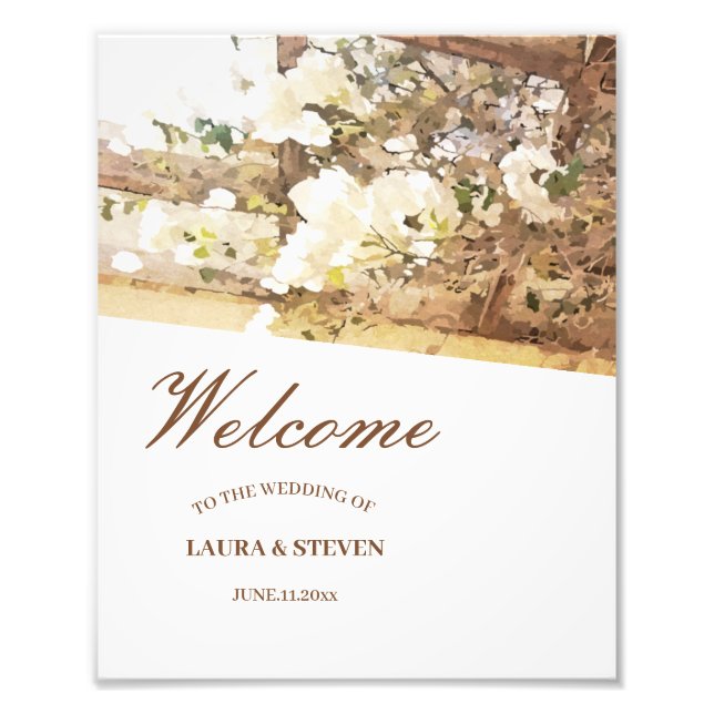 Hanging jasmine-blommor fototryck (Framsidan)