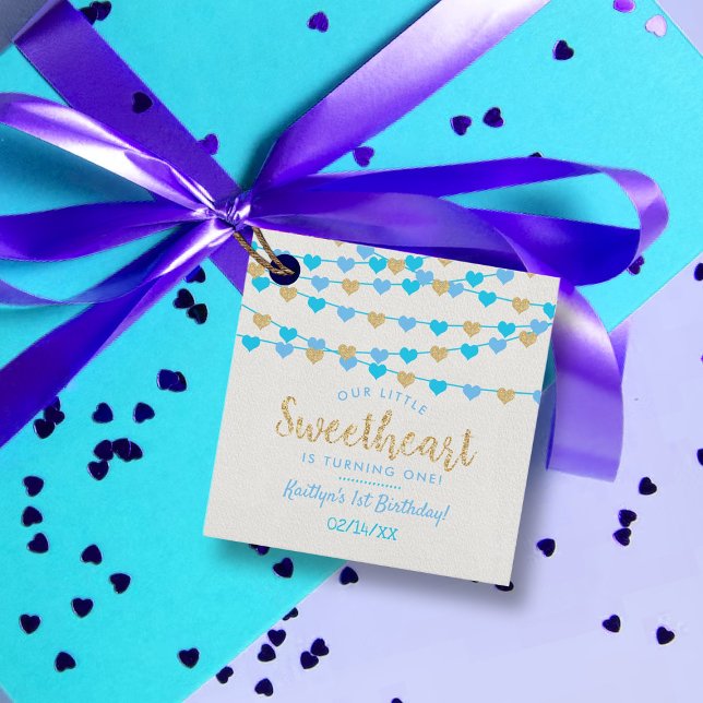 Hanging Kärlek Hearts Little Baby Birthday Gåvor Etiketter (Skapare uppladdad)