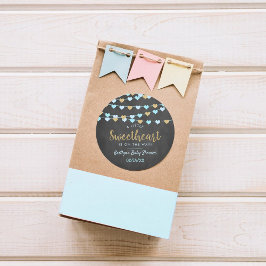 Hanging Kärlek Hearts Little Baby Shower Runt Klistermärke